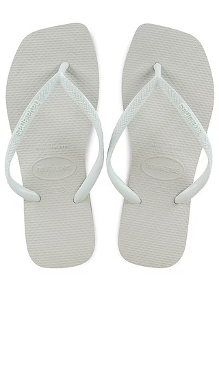 Slim Square Sandal in White | Revolve Clothing (Global)