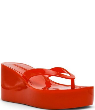 Steve Madden Jella Jelly Platform Thong Sandals | Dillard's | Dillard's