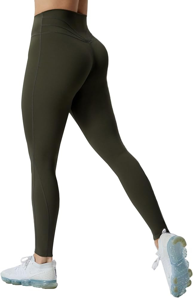 Aoxjox High Waisted Workout Leggings for Women Trinity Yoga Pants 26.5" | Amazon (US)