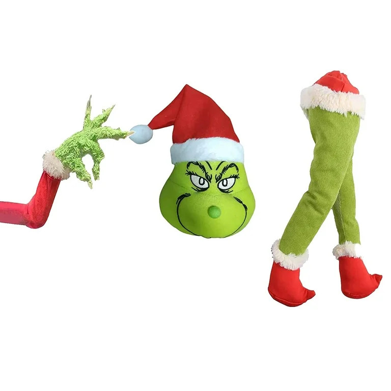 Lunuaoe Grinch Christmas Decorations for Tree, Plush Doll Toy Gift Cartoon Style Children's Rag D... | Walmart (US)