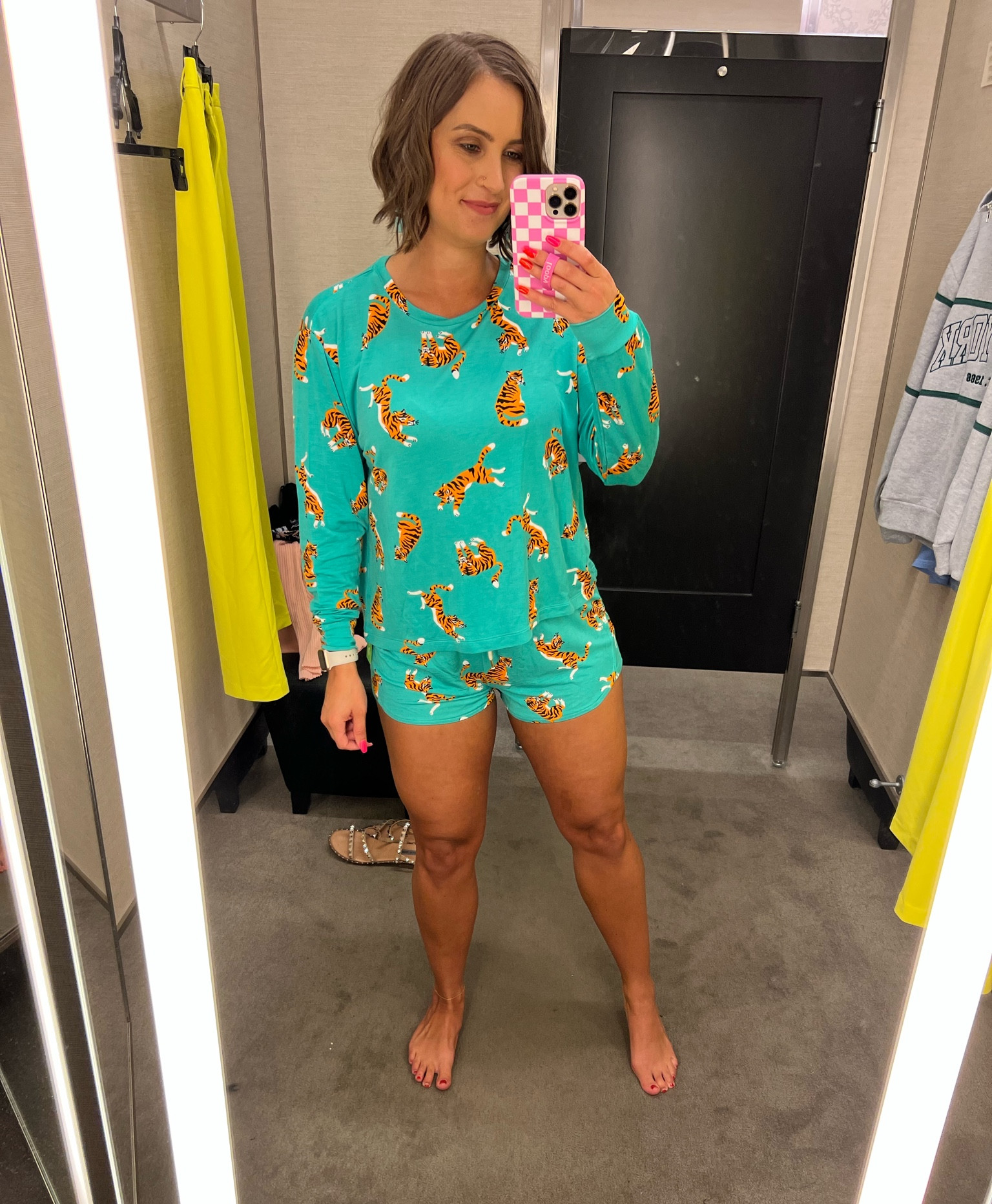 The softest pajamas ever! I’m wearing a small. Shorts are a little small but top is more oversized. Comes in other colors and patterns  

#LTKxNSale #LTKunder50 #LTKsalealert