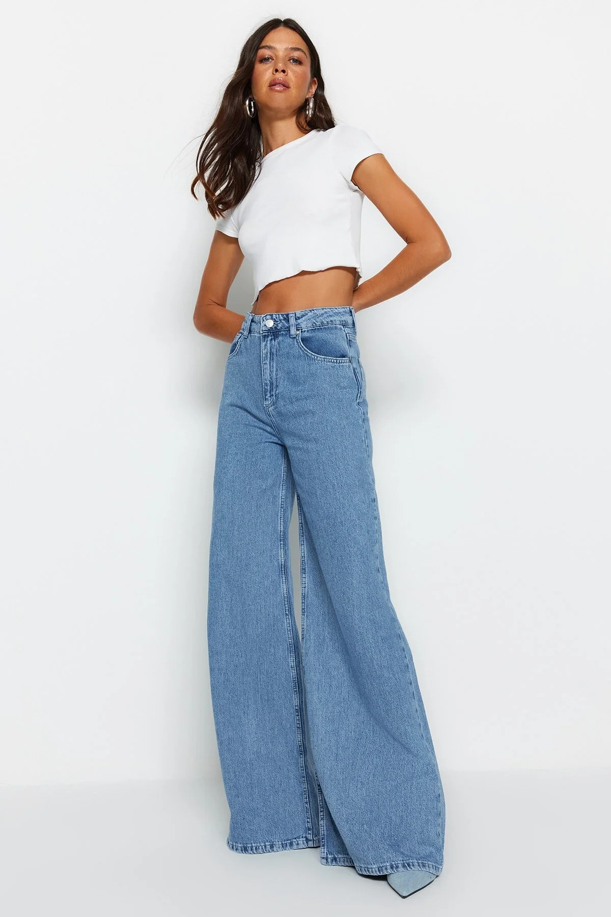 Jeans - Blau - Wide Leg | Trendyol DE