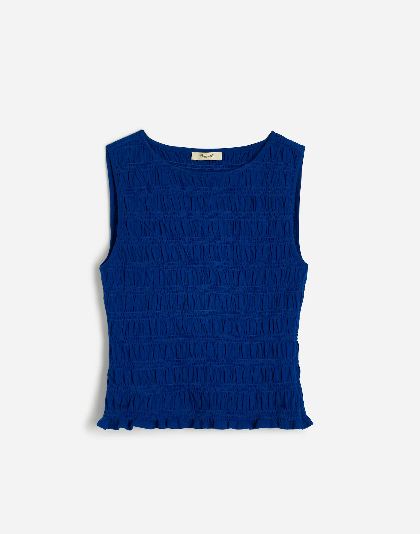 Smocked Boatneck Tank | Madewell | Madewell