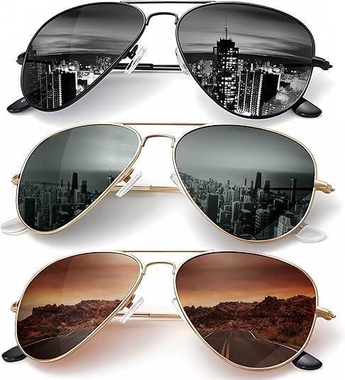 KALIYADI Classic Aviator Sunglasses for Men Women Driving Sun glasses Polarized Lens UV Blocking | Amazon (US)