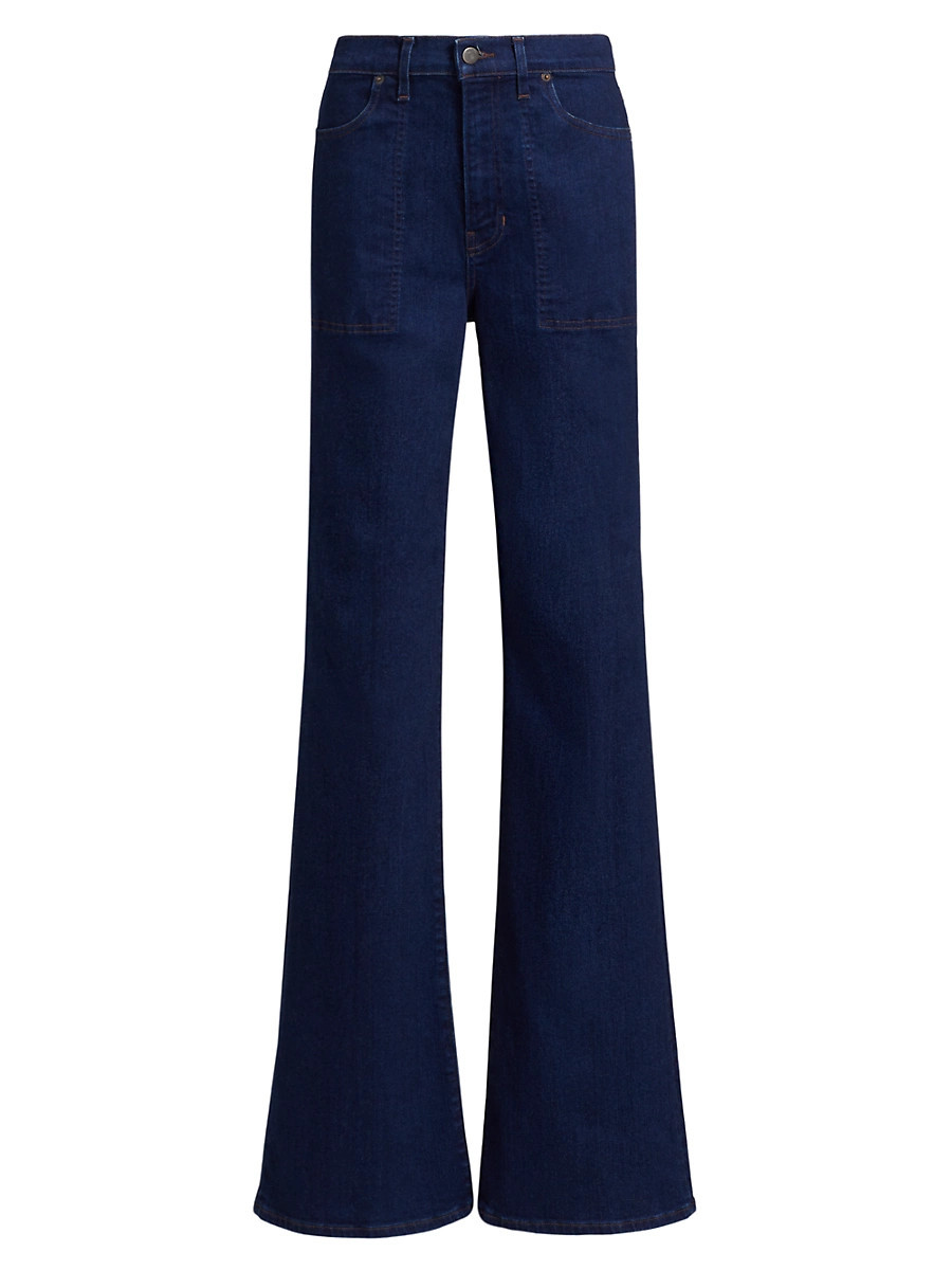 Women's Crosbie Denim Wide-Leg Jeans - Indigo Rinse - Size 30 | Saks Fifth Avenue