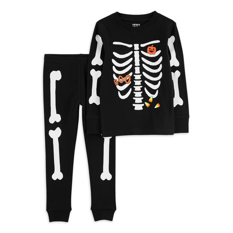 Carter's Child of Mine Toddler Unisex Halloween Pajamas, 2-Piece, Sizes 12M-5T | Walmart (US)