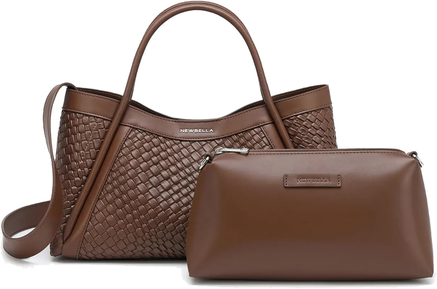 NEWBELLA Kelly Vegan Leather Tote Bag for Women, Hobo Shoulder Bag, Crossbody Handbag with Matchi... | Amazon (US)