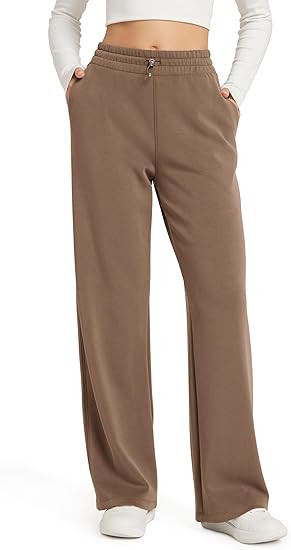 ODODOS Women's Modal Soft Wide Leg Pants with Pockets Adjustable Shockcord High Waist Casual Loun... | Amazon (US)