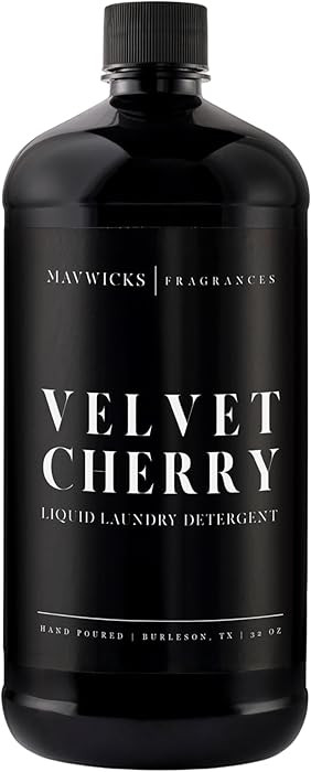 Laundry Liquid Detergent (Velvet Cherry) - 32 Oz Laundry Perfume Bottle for Men & Women, Stain & ... | Amazon (US)