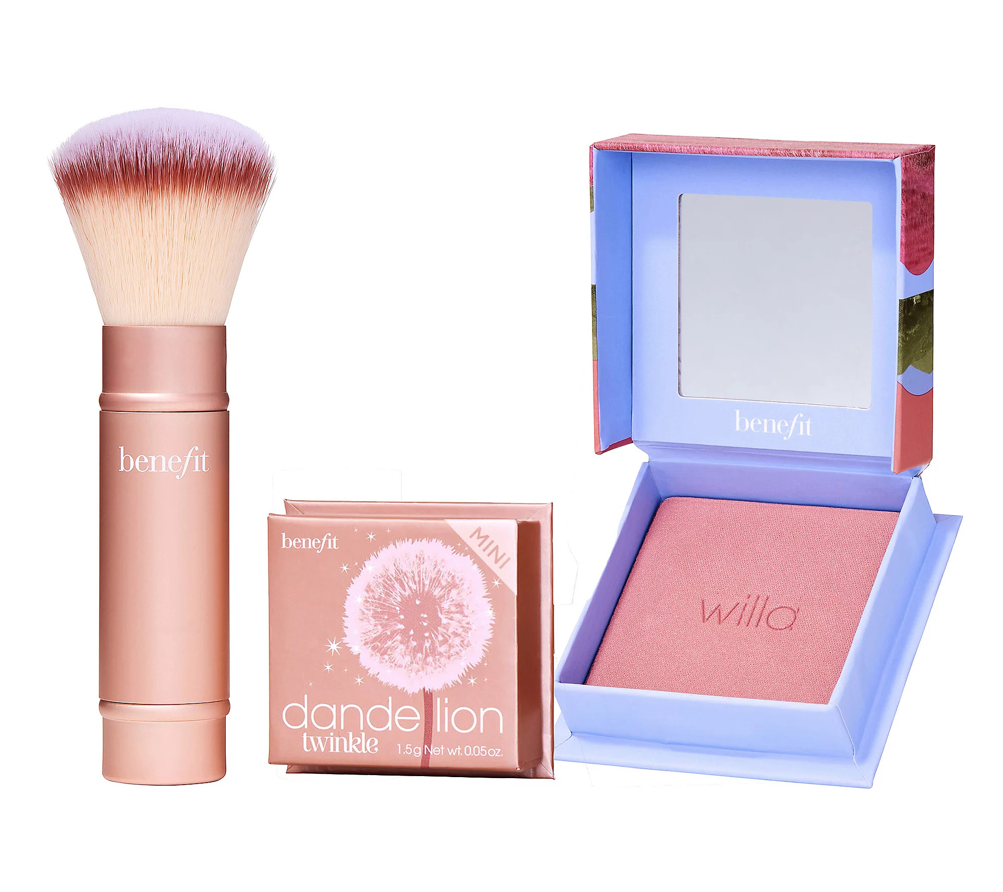 Benefit Cosmetics Blush, Highlighter, and Brush Set | QVC