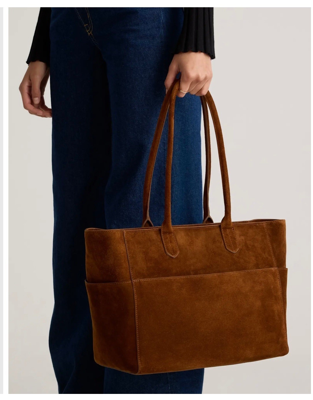 I needed a new tote bag to carry everything and found this sumptuous suede bag that I just ordered. I’ve linked some others that I looked at as well. ￼