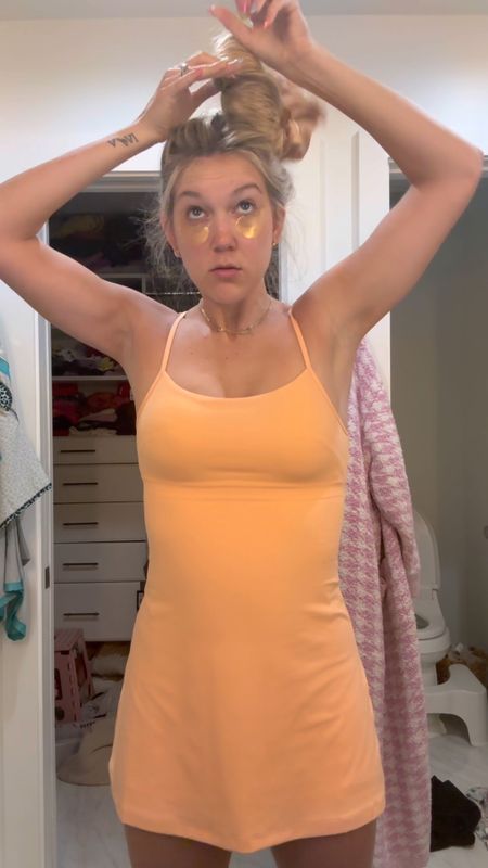 The morning routine! Linked my Lululemon dress in a few different colors