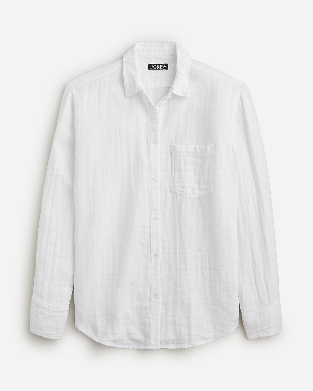 Gar&ccedil;on classic shirt in cotton-linen blend gauze | J.Crew US