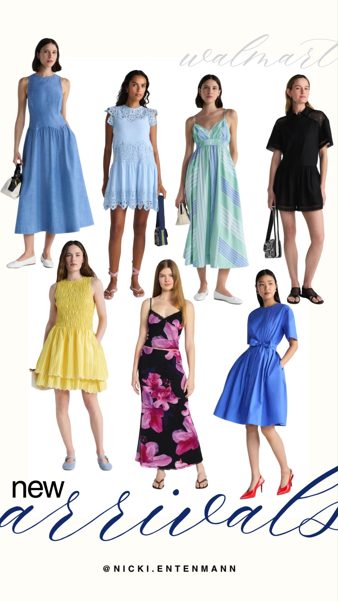 Step into the new season with Walmart's gorgeous new arrival dresses featuring everything from breezy midi styles to chic lace minis. This collection highlights vibrant patterns, flattering cinched waists, and beautiful seasonal shades like royal blue, soft yellow, and mint green. Find your perfect outfit for any spring or summer occasion by shopping these affordable and trendy new looks online now.

#walmartfinds #walmartfashion #springdresses #summerfashion #newarrivals #affordablefashion #dressshopping #budgetfriendly #ootdinspo #walmarthaul 

 #LTKootd #LTKSaleAlert #LTKTravel