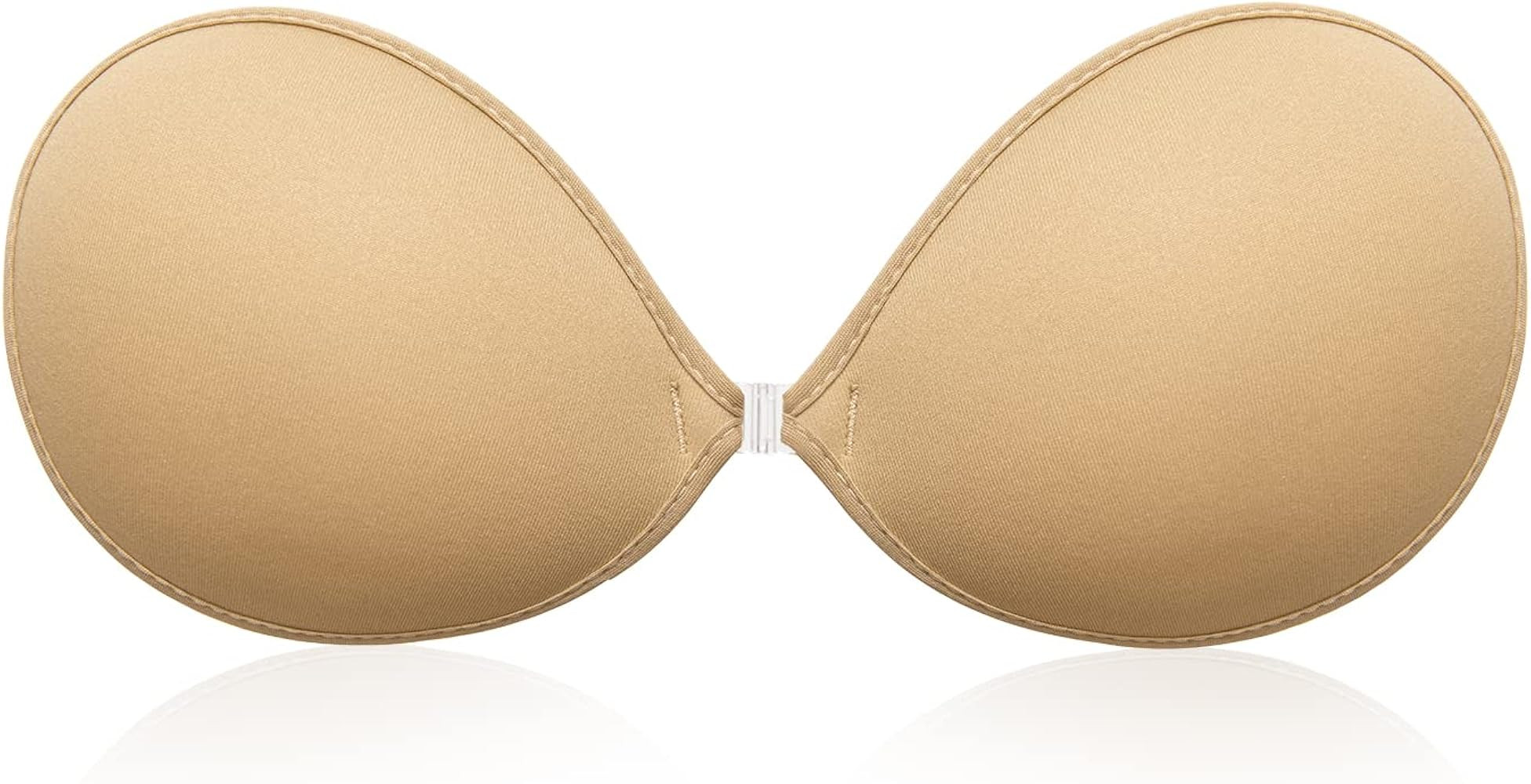 Wingslove Adhesive Bra Reusable Strapless Self Silicone Push-up Invisible Sticky Bras for Backles... | Amazon (US)