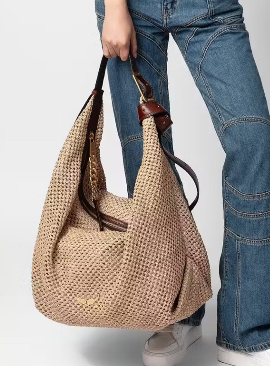 Zadig & Voltaire Le Cecilia XL

Large beige basket-style bag with leather shoulder strap and metallic C buckle.

#LTKStyleTip #LTKWorkwear #LTKItBag