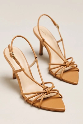 Aleah Strappy Pointed-Toe Heels | Anthropologie (US)