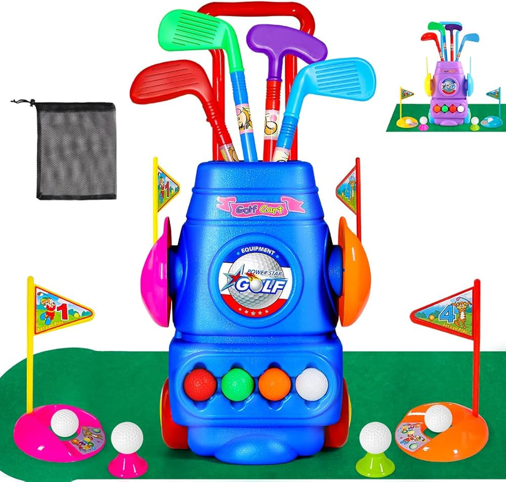Meland Kids Golf Club Set - Toddler Golf Ball Game Play Set Sports Outdoor Toys Birthday Gifts for B | Amazon (US)