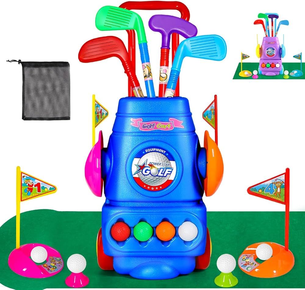 Meland Kids Golf Club Set - Toddler Golf Ball Game Play Set Sports Outdoor Toys Birthday Gifts for B | Amazon (US)