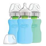 Dr. Brown's Options+ Glass Wide-Neck Bottle with Silicone Sleeve | Amazon (US)