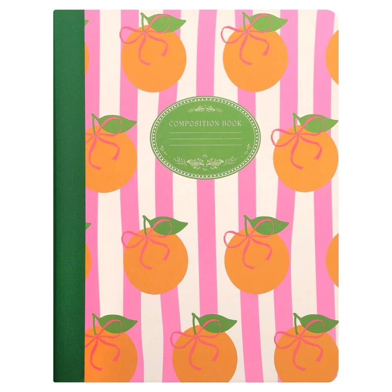 Pen+Gear College Ruled Composition Book, 7.5" x 9.75", Multicolor Citrus Stripe, 80 Sheets | Walmart (US)