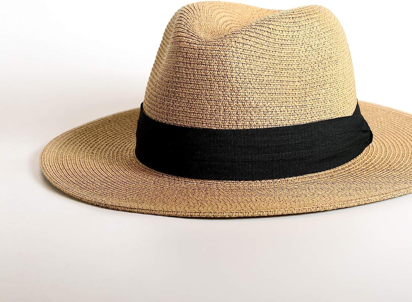 Wide Brim Panama Hat - Summer Beach Hat | Amazon (US)