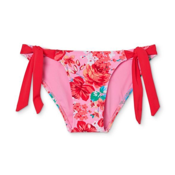 Juniors' Side-Tie Bikini Bottom - Xhilaration™ Multi Floral Print | Target