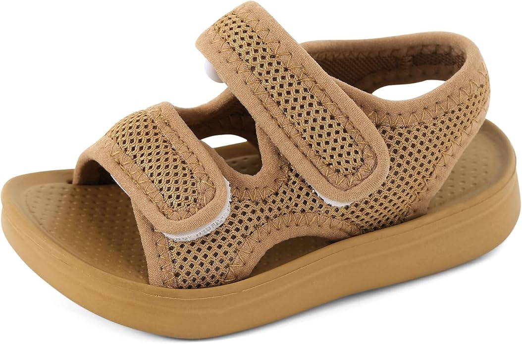 MK MATT KEELY Unisex Kids Summer Slide Sandals Baby Comfort Anti-Slip Open Toe Adjustable Walking... | Amazon (US)