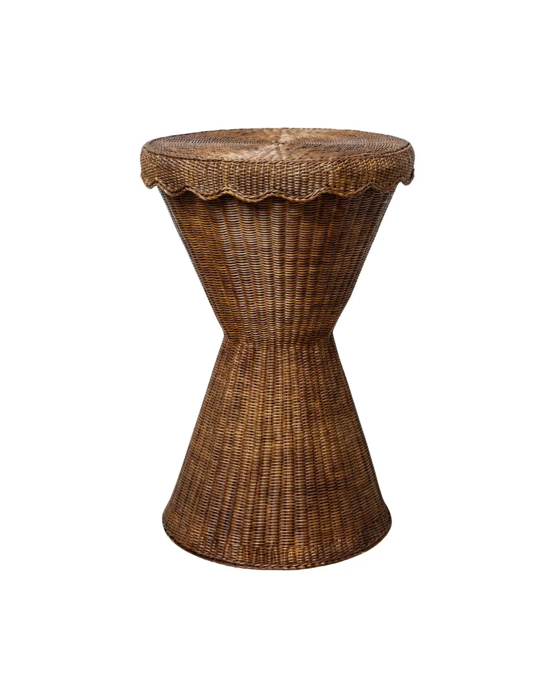 Scalloped Hourglass Side Table | Brooke & Lou | Brooke and Lou