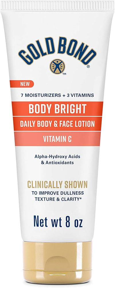 Gold Bond Body Bright Daily Body & Face Lotion With Vitamin C, 8 oz. | Amazon (US)