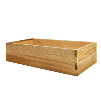 All Things Cedar 24-in W x 48-in L x 11-in H Red Cedar Raised Garden Bed | Lowe's