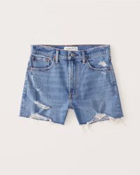 Women's High Rise 4 Inch Mom Shorts | Women's Bottoms | Abercrombie.com | Abercrombie & Fitch (US)