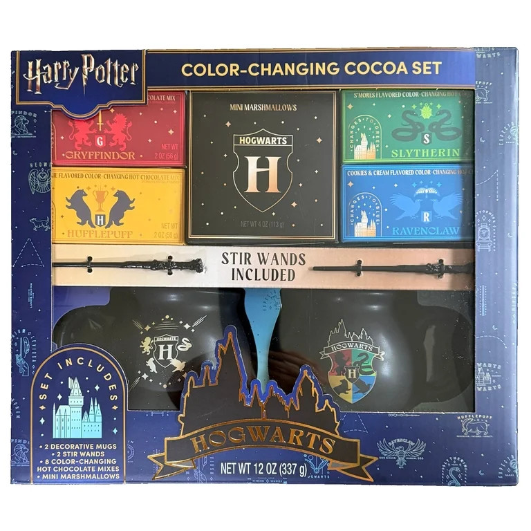 Harry Potter Color Changing Hot Cocoa Holiday Gift Set, 8 Colors with Mini Marshmallows - Hogwart... | Walmart (US)