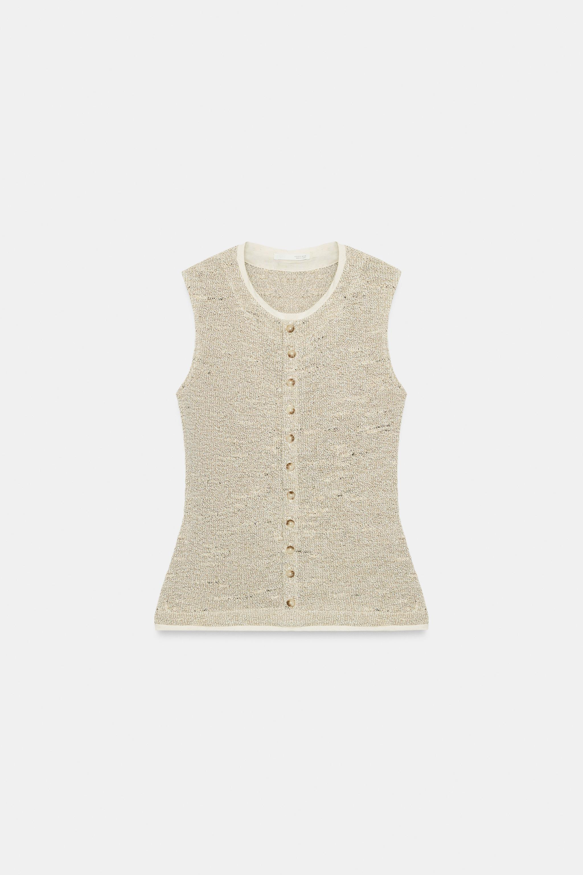 BUTTONED VEST TOP | Zara US