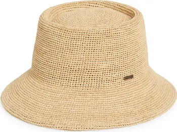 Ellee Straw Packable Bucket Hat | Nordstrom