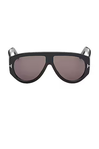 TOM FORD Bronson Sunglasses in Shiny Black & Smoke from Revolve.com | Revolve Clothing (Global)