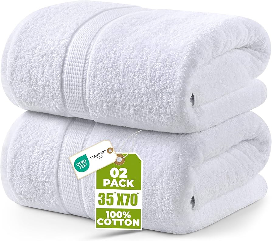 Utopia Towels Luxurious Jumbo Bath Sheet, 35 by 70 Inches, 600 GSM 100% Ring Spun Cotton, Highly ... | Amazon (CA)