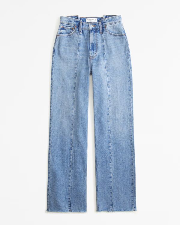 Women's Curve Love High Rise 90s Relaxed Jean | Women's Clearance | Abercrombie.com | Abercrombie & Fitch (US)