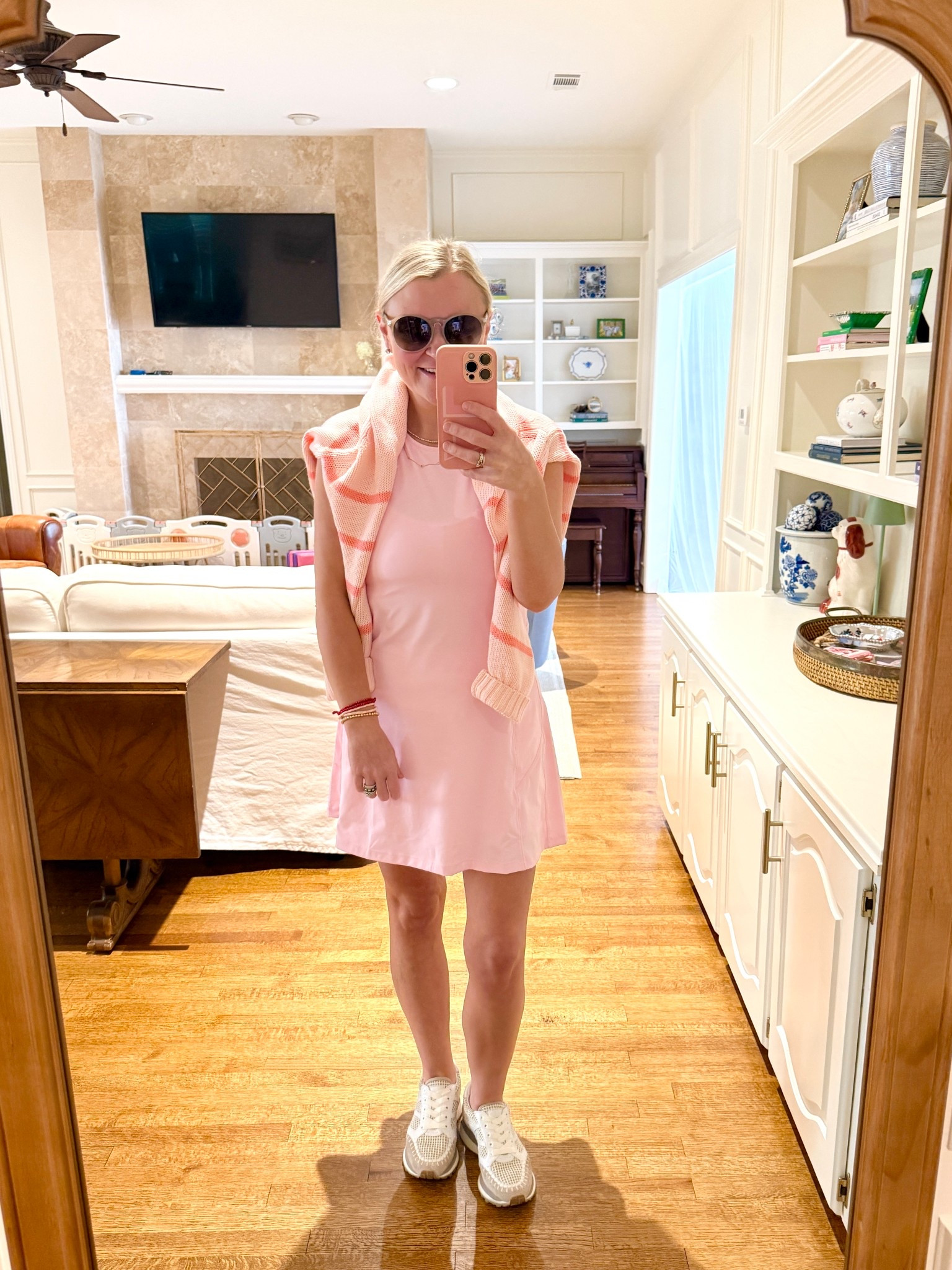 Size M in the Addison Bay dress and sweater 