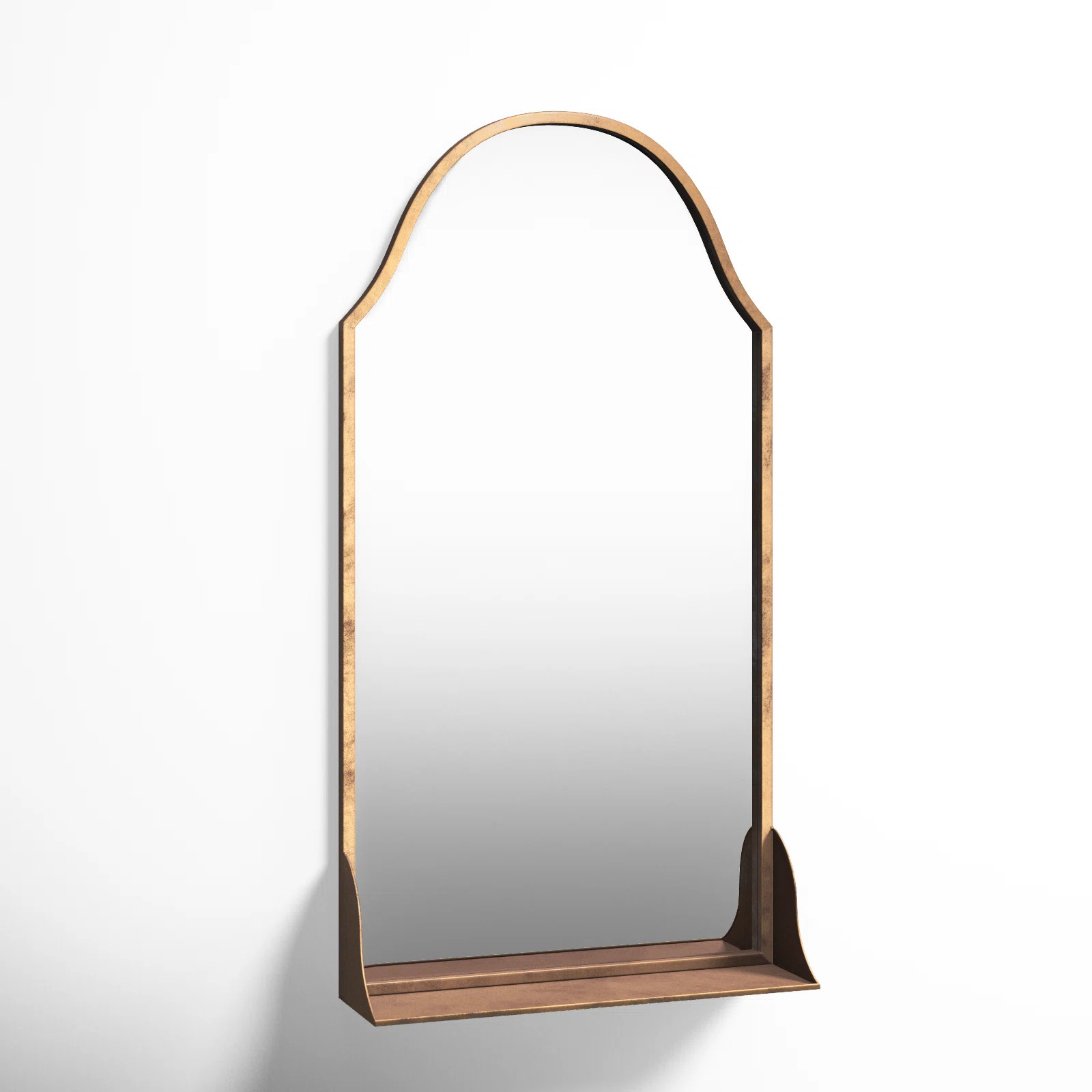 Geraldine Flat Mirror with Shelves | Wayfair North America