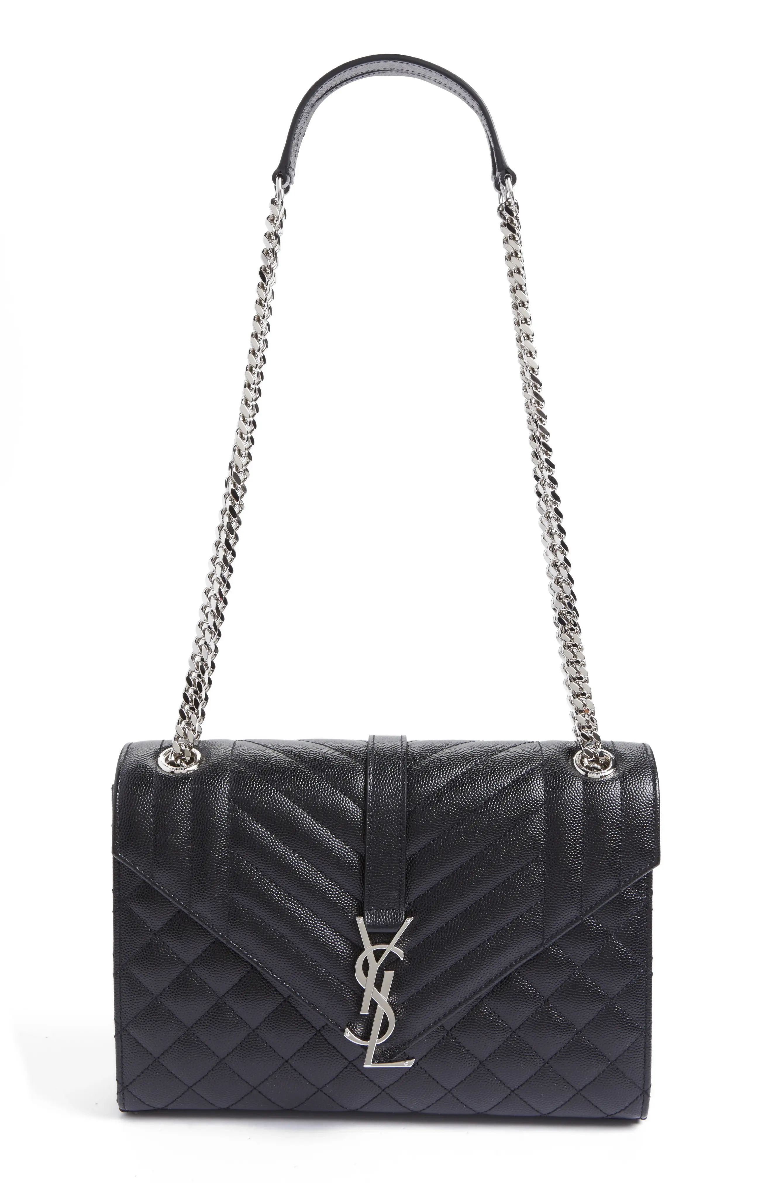 Medium Monogram Quilted Leather Shoulder Bag | Nordstrom