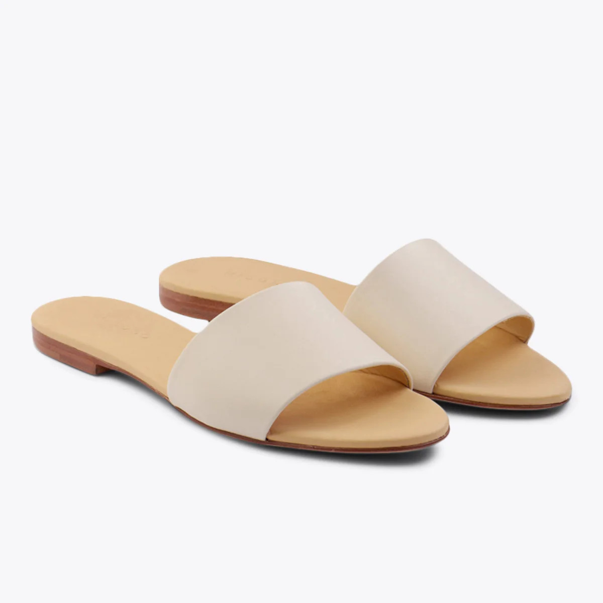Isla Slide Sandal Bone | Nisolo