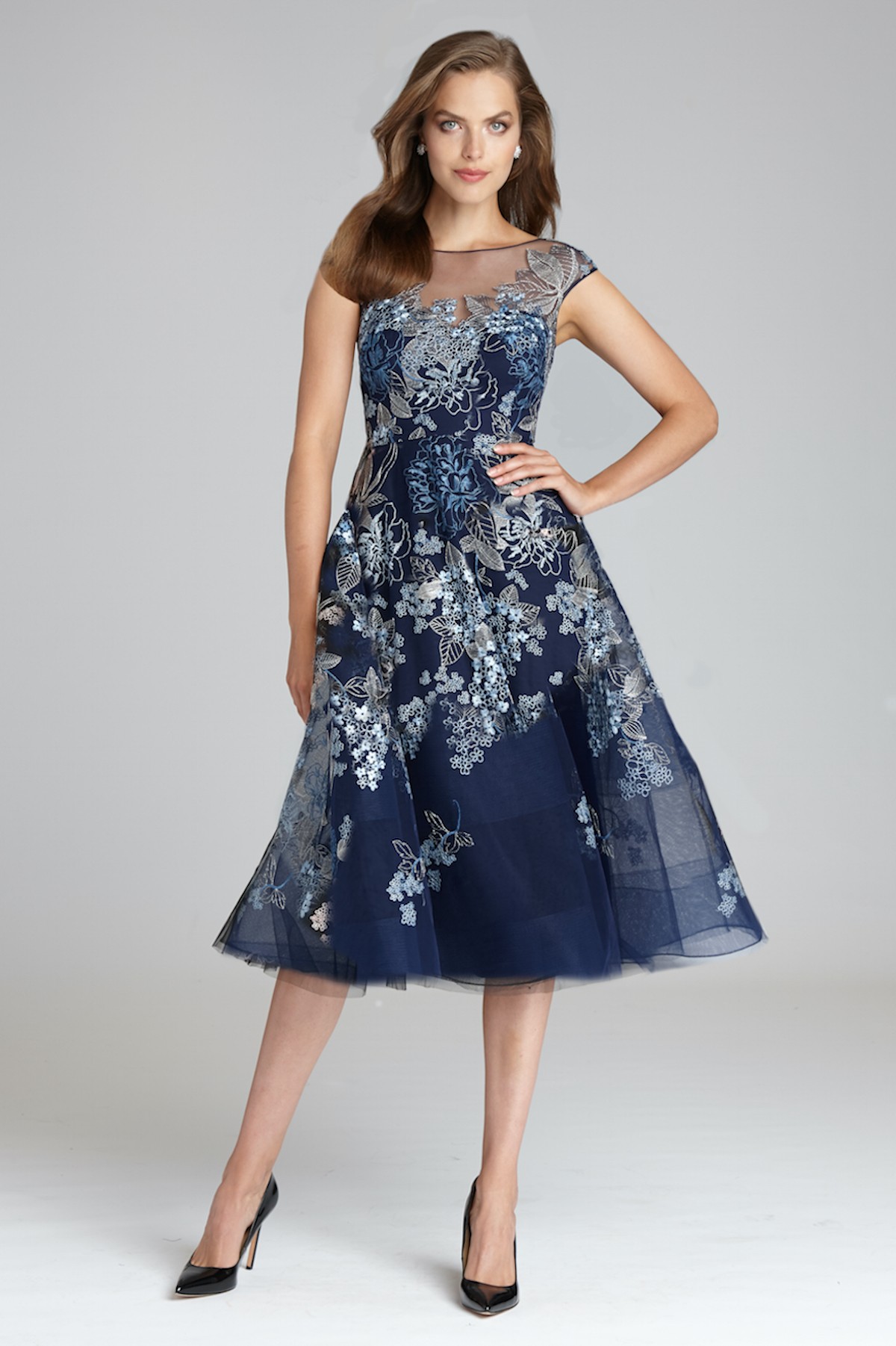 navy blue mob dresses