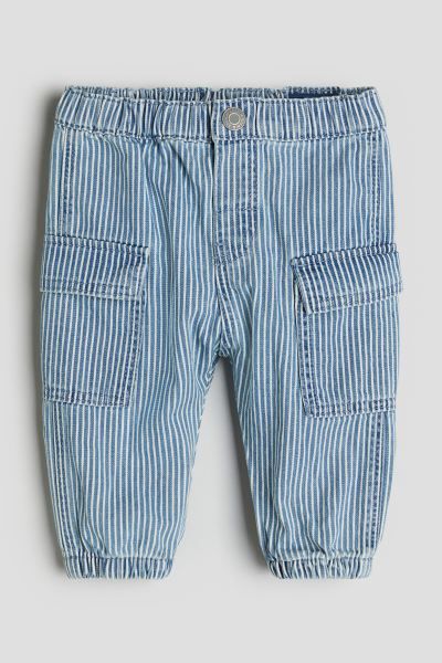 Cargo Jeans - Denim blue/striped - Kids | H&M US | H&M (US + CA)