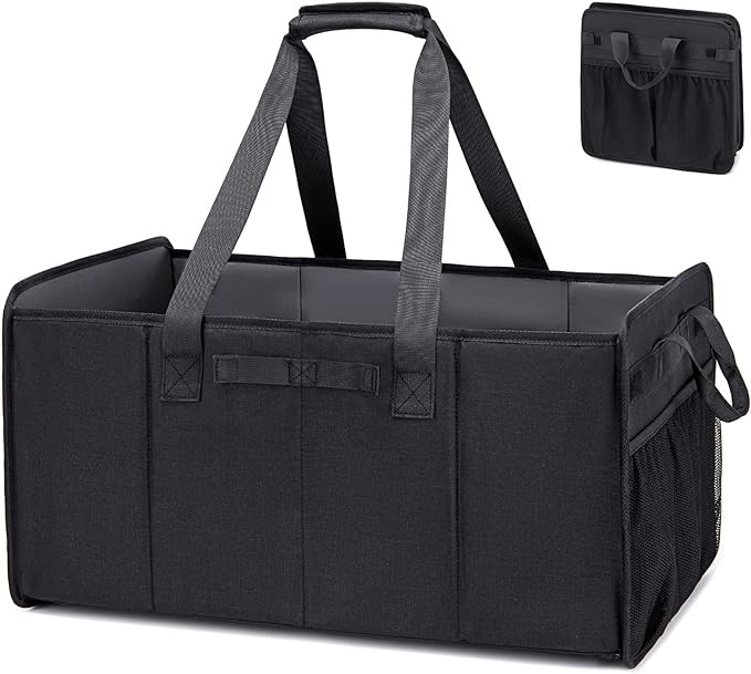 Muzale Reusable Grocery Bags Foldable Extra Large Utility Tote Bag with Wire Frame Heavy Duty Sho... | Amazon (US)