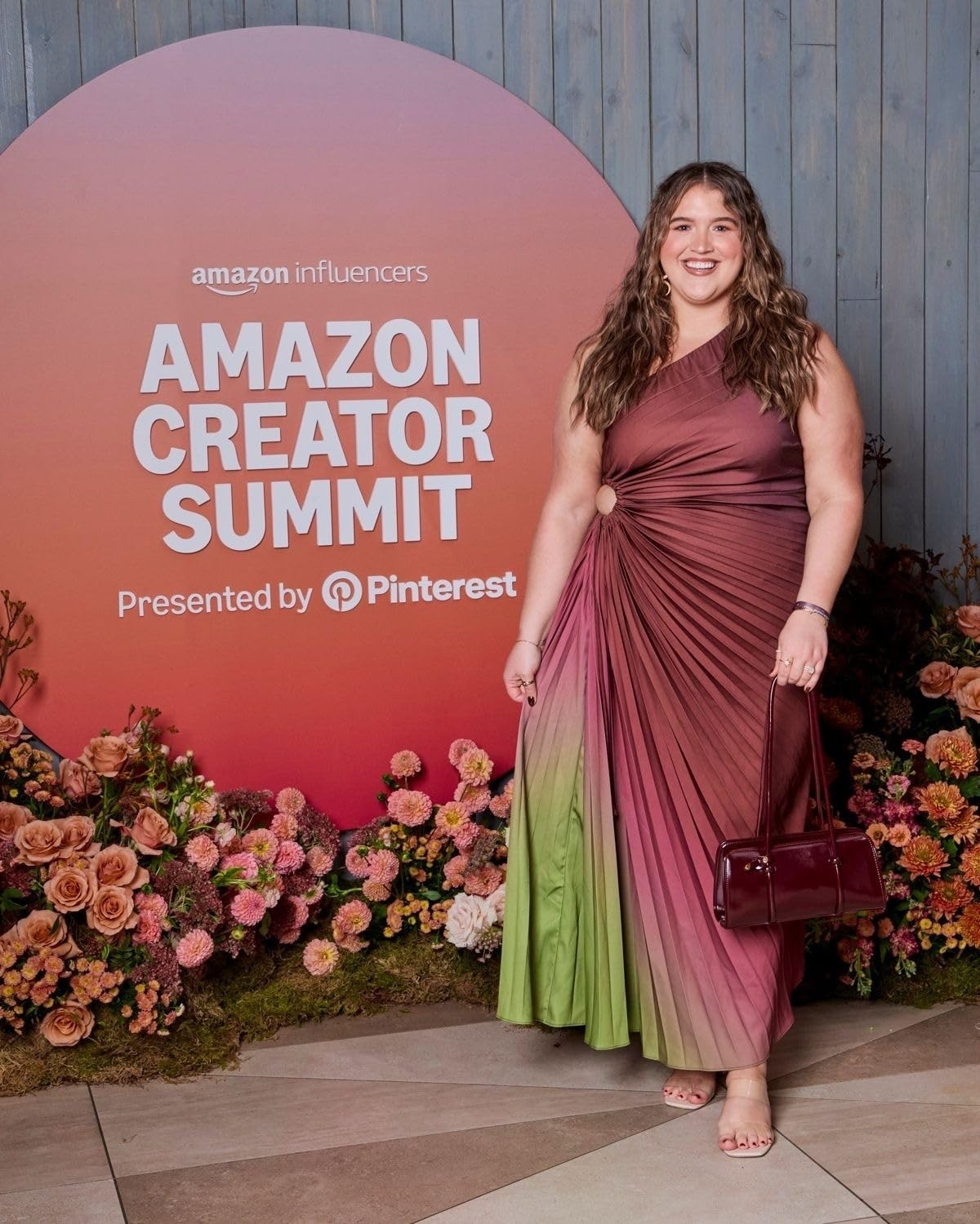 This dress is 100% THAT girl 🙌🏼! It is the most beautiful colors (even prettier in person), has a super flattering cutout and the pleats make me feel gorgeous. It was the perfect dress to wear to the Amazon Creator Summit, I got so many compliments on it and people could not stop asking where it was from. This would be such a good choice for a wedding guest dress as well! I’m wearing a size 18 plus in it. 
Boho pleated maxi dress, desert vibes dress