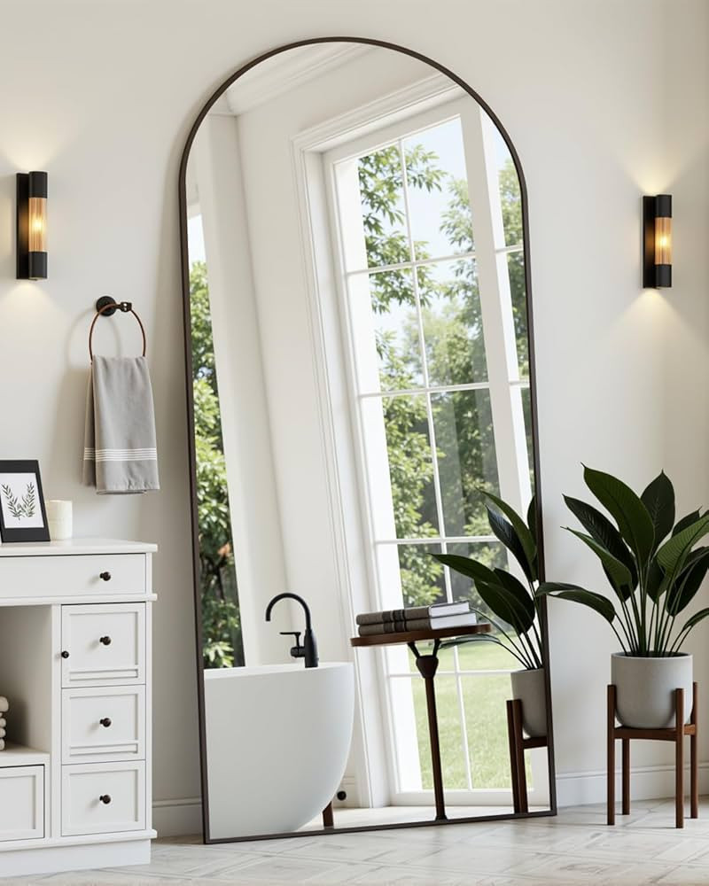 Suidia Full Length Mirror, 71"x32" Floor Standing Mirror Freestanding, Full Body Mirrors with Sta... | Amazon (US)