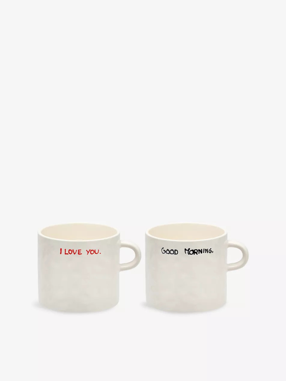 Perfect Morning Ceramic Set Of Two Mugs | Selfridges