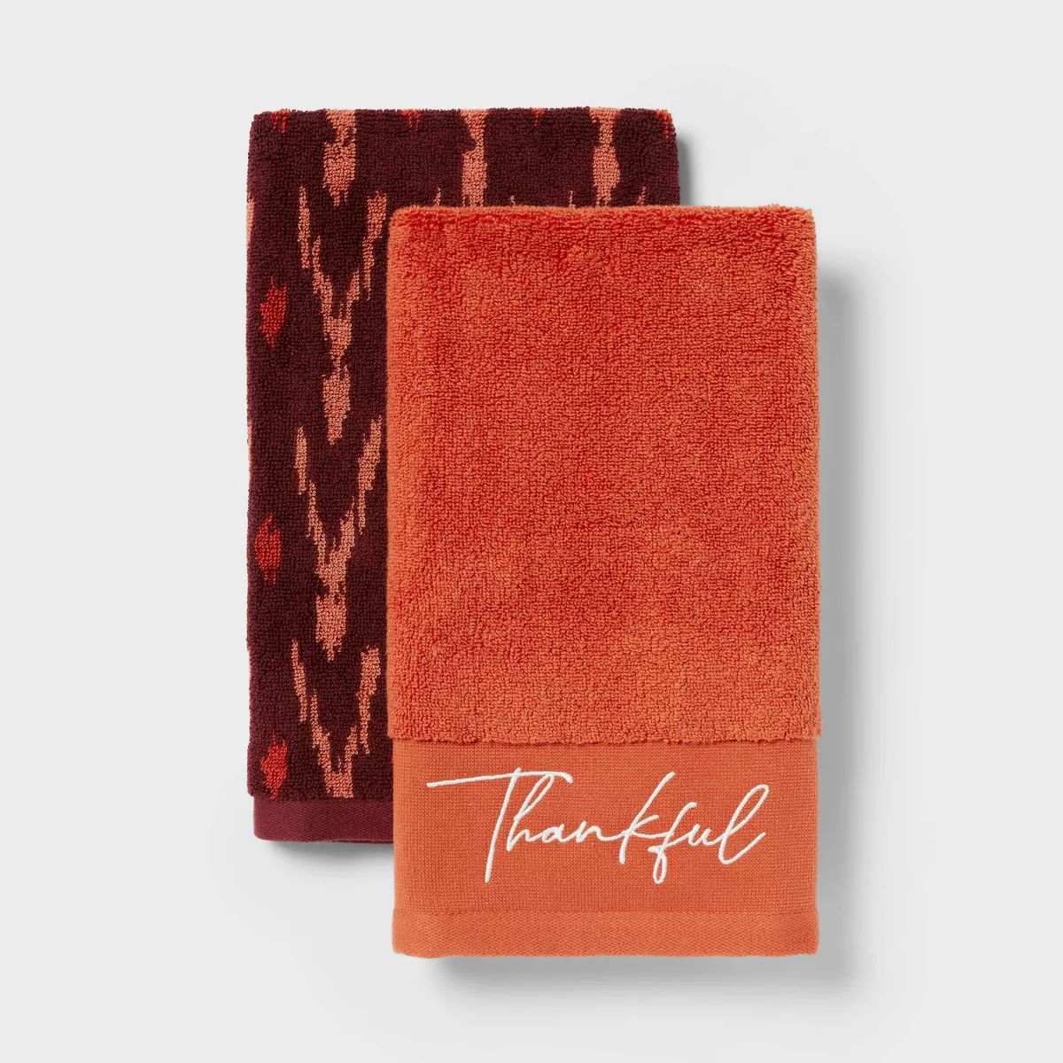 2pk Harvest Thankful Hand Towel - Threshold™ | Target