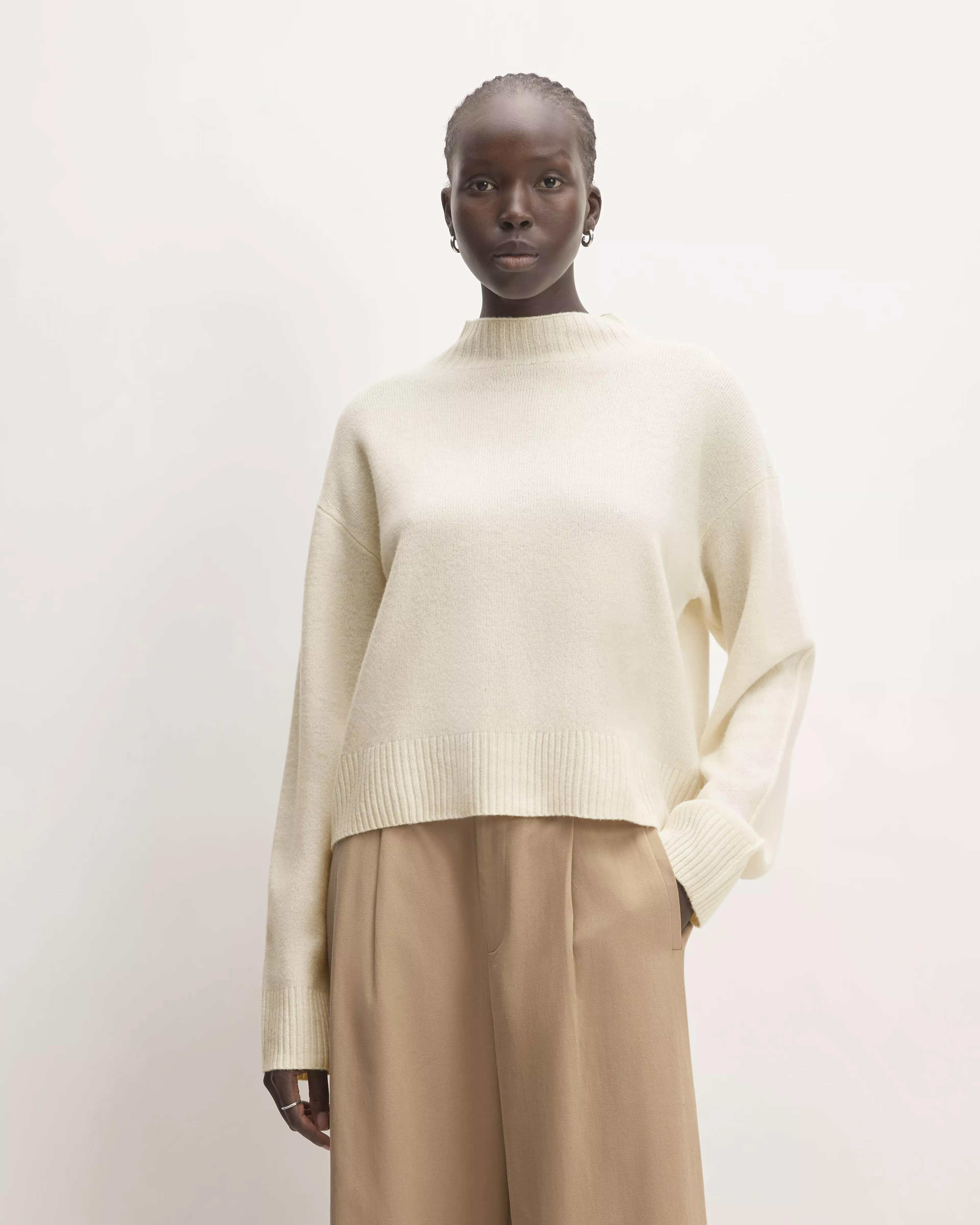 Everlane mock neck tee hotsell